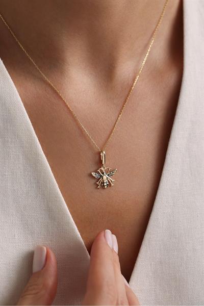Bee Arı Kilitli Charm Pendant
