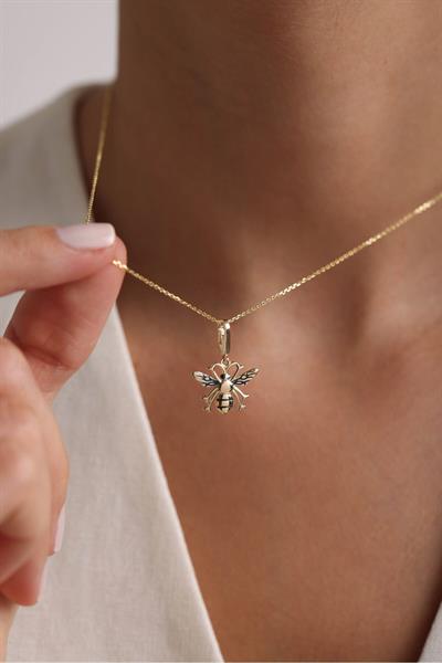 Bee Arı Kilitli Charm Pendant