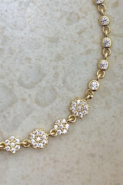 Çok Taşlı Zarif Modern Bileklik