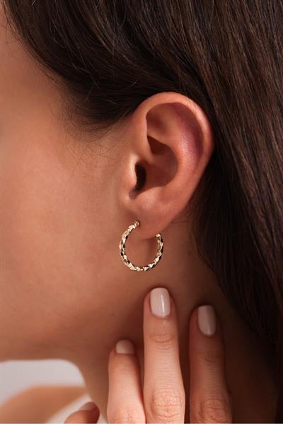 Desenli Ethno Halka Küpe