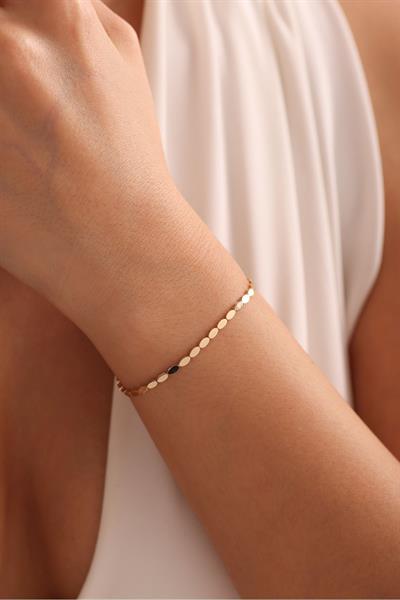 Elips Parlak Işıltılı Bileklik