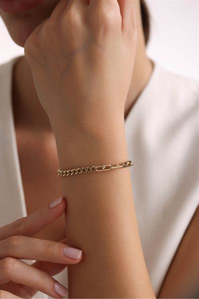 Harf Charm & Yıldız Charm Gurmet Portoro Bileklik