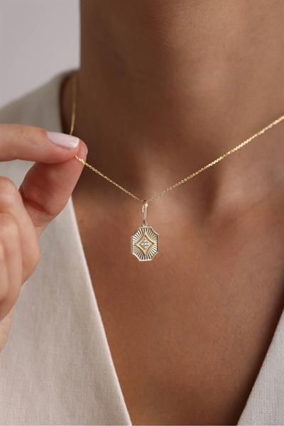 Heritage Stone Mekik Frame Charm Pendant