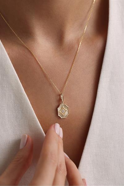 Heritage Stone Mekik Frame Charm Pendant