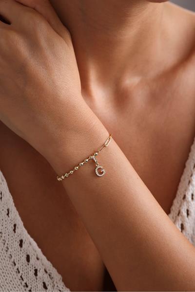 İtalyan Tasarım 1 Charm Uzun Ataş & Top Bracelet