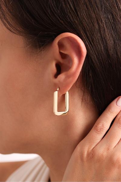 Kalın U Model Küpe