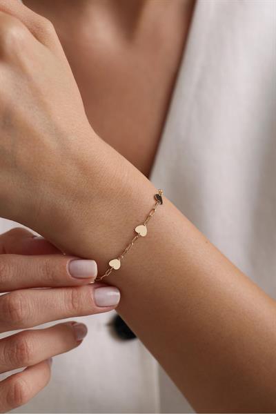 Kalp Işıltılı Bileklik