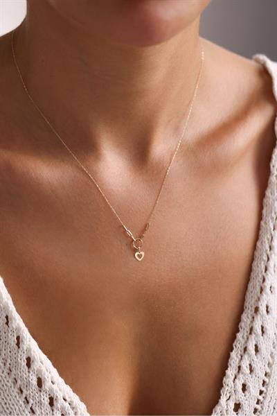 Kalpli Kolye Aşk Kolyesi