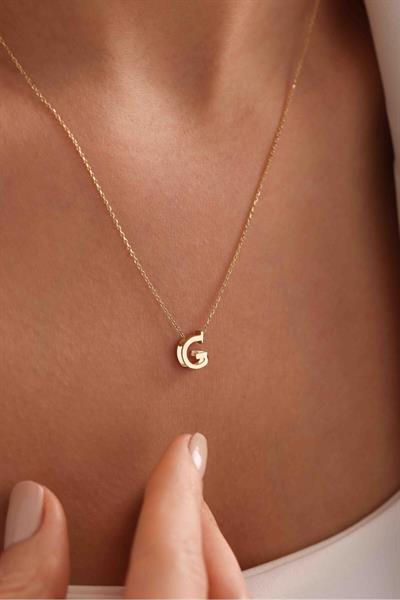 Minimal Modern Harf Kolye