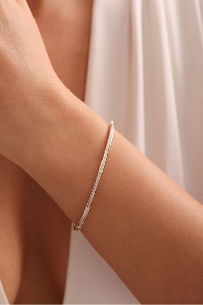 Octo Beyaz Mineli Köşeli Bilezik