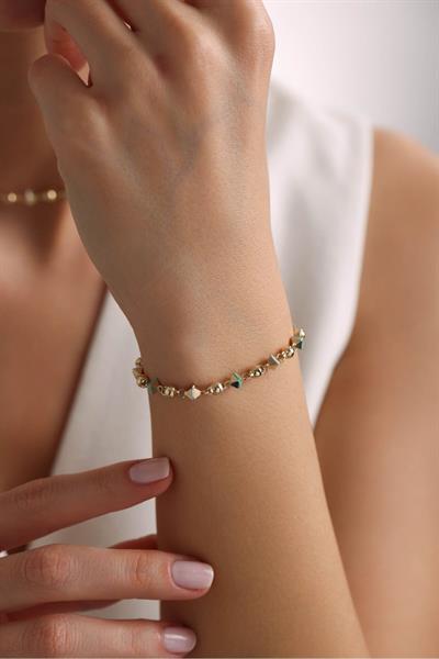 Pyramid Mineli Bileklik