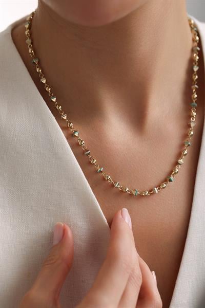 Pyramid Mineli Kolye