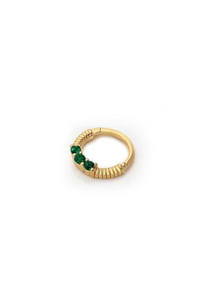 Taşlı İnakos Verde Helix Küpe