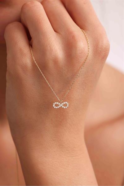 Taşlı Sonsuzluk Kolye