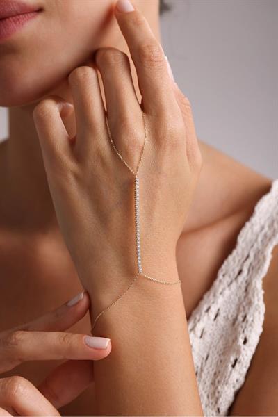 Taşlı Suyolu Line Işıltılı Şahmeran