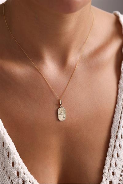 Yıldız Ay Güneş Heritage Kilitli Charm Pendant