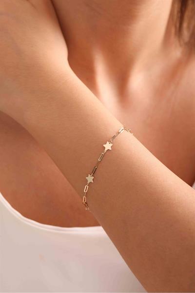 Yıldız Form Işıltılı Bileklik