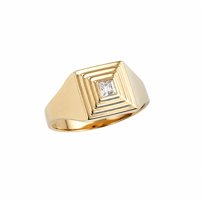 Beyaz Stone Major Ring