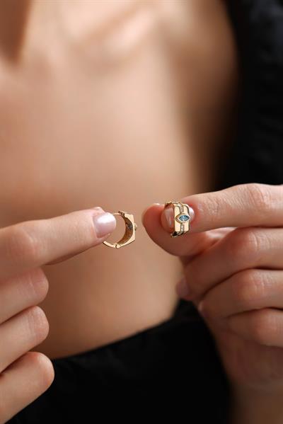 Blau Taşlı Fenom Küpe