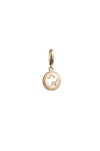 Burgu Çerçeand Stone Yıldız Charm Pendant