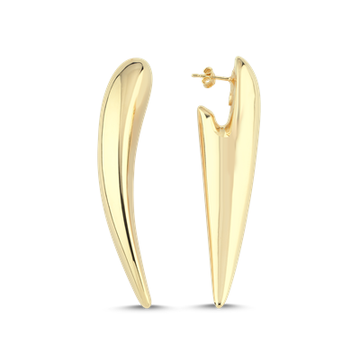 Fildişi Form Bigo Ivory Küpe