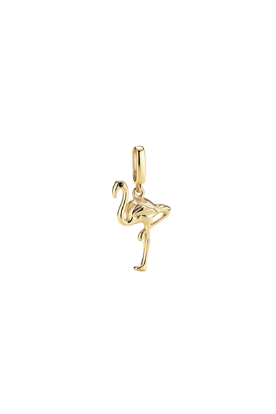 Flamingo Kilitli Charm Kolye Ucu