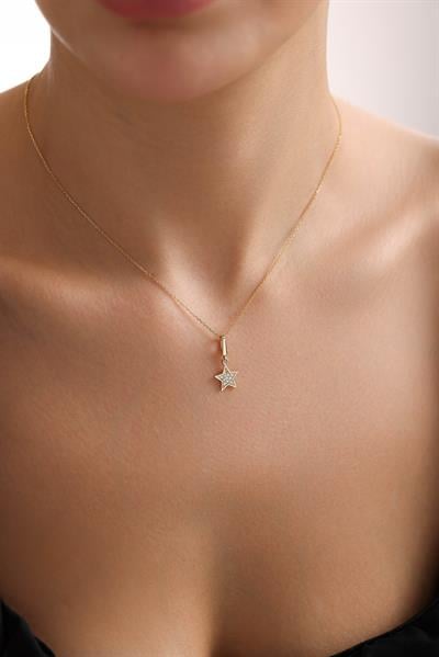 Fully Stone Yıldız Kilitli Charm Pendant