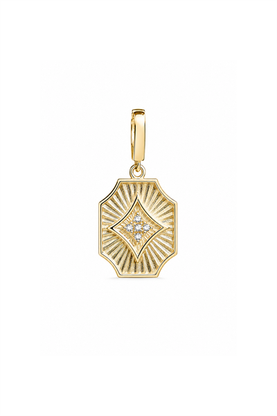 Heritage Stone Mekik Frame Charm Pendant