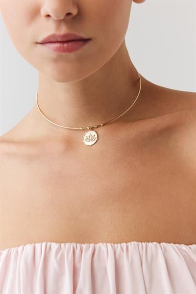 Kairos Lotus Taşlı Tel Choker