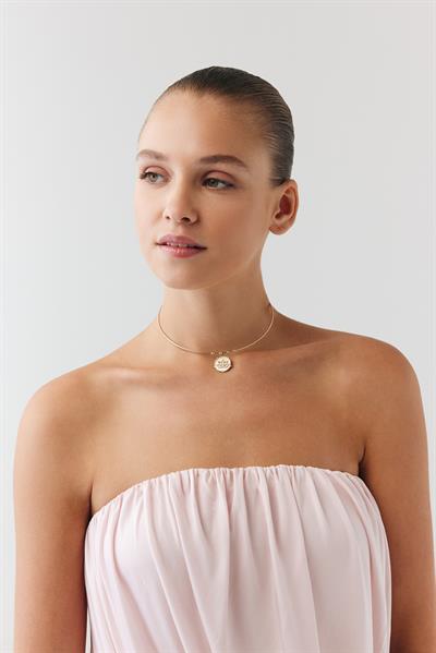 Kairos Lotus Taşlı Tel Choker