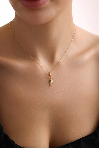 Kanat Oval Kilitli Charm Pendant