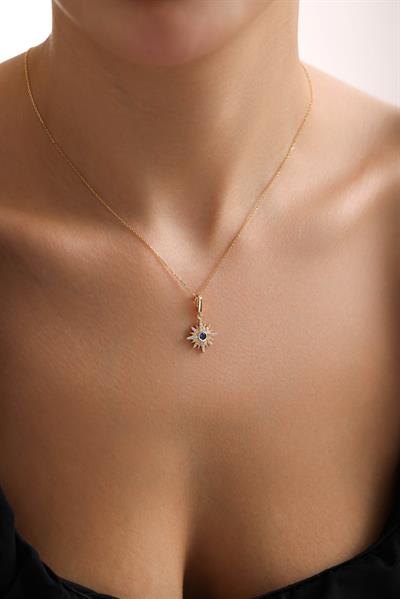 Laciandrt Stone Mith Kutup Yıldızı Kilitli Charm Pendant