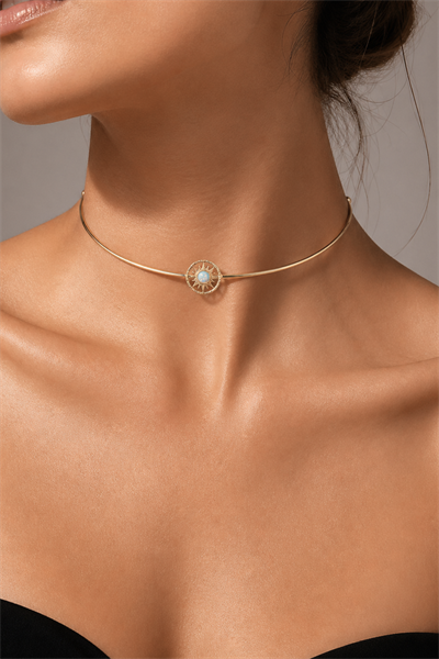 Lunara W Opal Choker