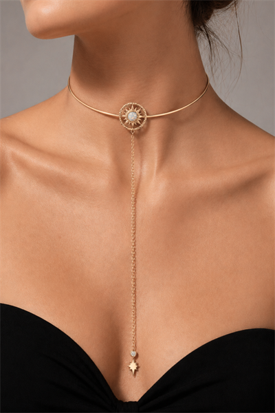 Lunara W Opal Sallantılı Choker