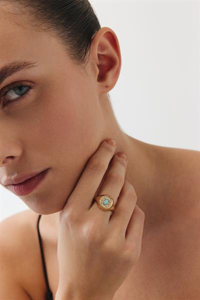 Maia Greca Mavi Yüzük