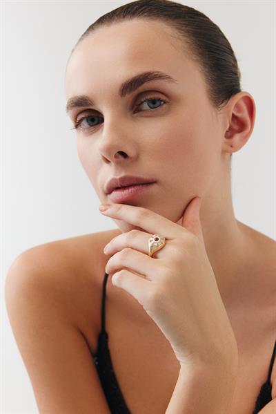 Maia Octa Bordo Yüzük