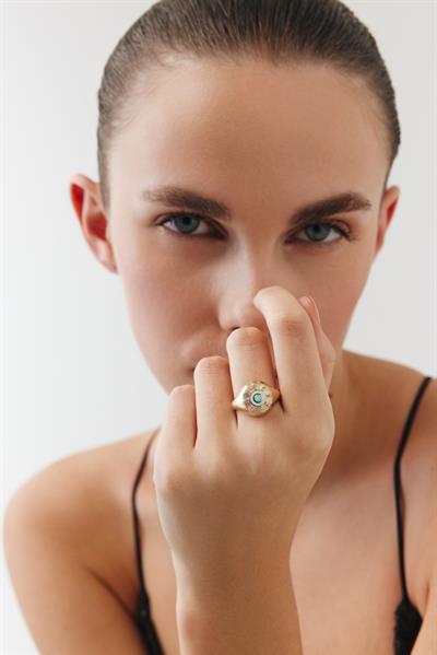 Maia Octa Mavi Yüzük