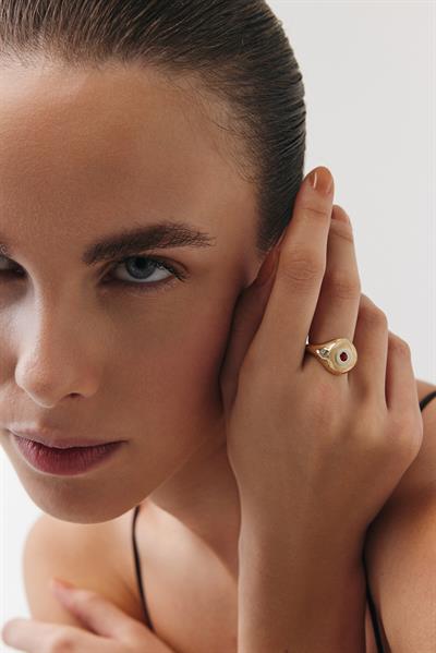 Maia Recta Bordo Yüzük