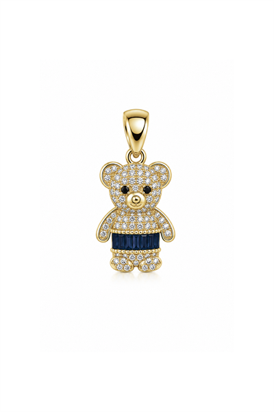 Mini Bear Blue Pendant