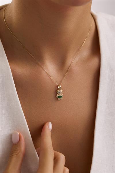 Mini Bear Green Kolye