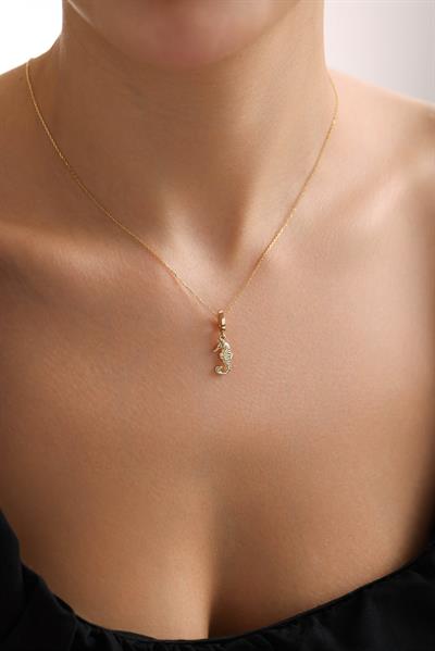 Minio Denizatı Oval Kilitli Charm Pendant