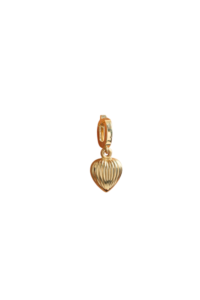 Minio Kalp Oval Kilitli Charm Pendant