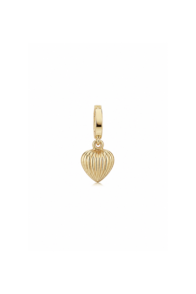 Minio Kalp Oval Kilitli Charm Pendant