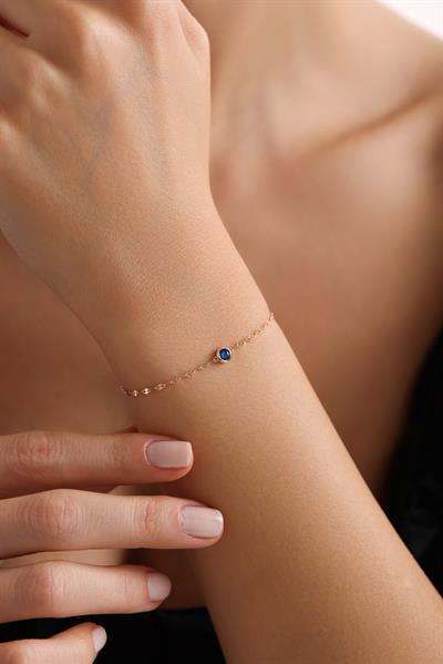 Minion Lacivert Taşlı Bileklik