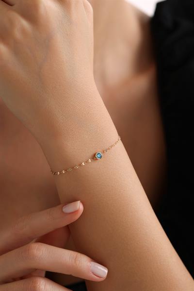 Minion Mavi Taşlı Bileklik