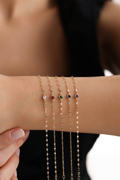 Minion Mor Kalp Taşlı Bileklik