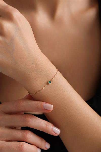 Minion Yeşil Taşlı Bileklik