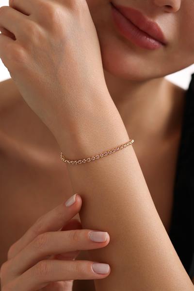 Ruby Pembe Taşlı Quinta Bileklik