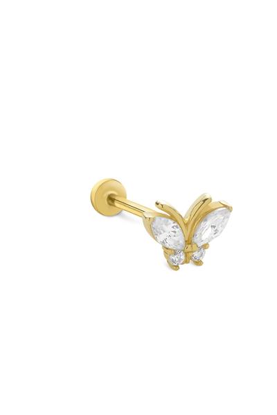 Taşlı Farfalla Tragus Küpe