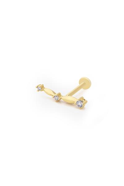 Taşlı Fieno Tragus Küpe